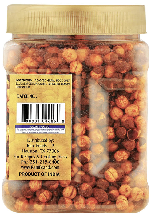Rani Roasted Chana (Chickpeas) Masala Flavor 14oz (400g) PET Jar ~ All Natural | Vegan | No Preservatives | Gluten Friendly | Indian Origin | Great Snack, Ready to Eat | Seasoned with 7 Spices