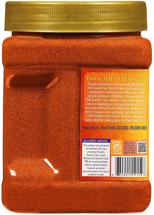 Rani Extra Hot Chilli Powder Indian Spice 16oz (1lb) 454g PET Jar, Pack of 6 ~ All Natural | No Color added | Gluten Friendly | Vegan | NON-GMO | Kosher | No Salt or fillers