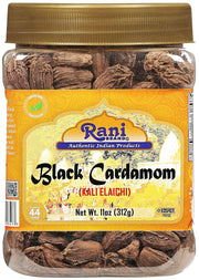 Rani Black Cardamom Pods (Kali Elachi) Whole 11oz