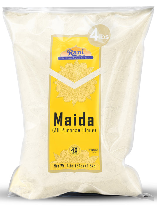 Rani Maida Flour (Indian All Purpose Flour) 64oz (4lbs) 1.81kg, Bulk ~ All Natural | Vegan | Kosher | Indian Origin
