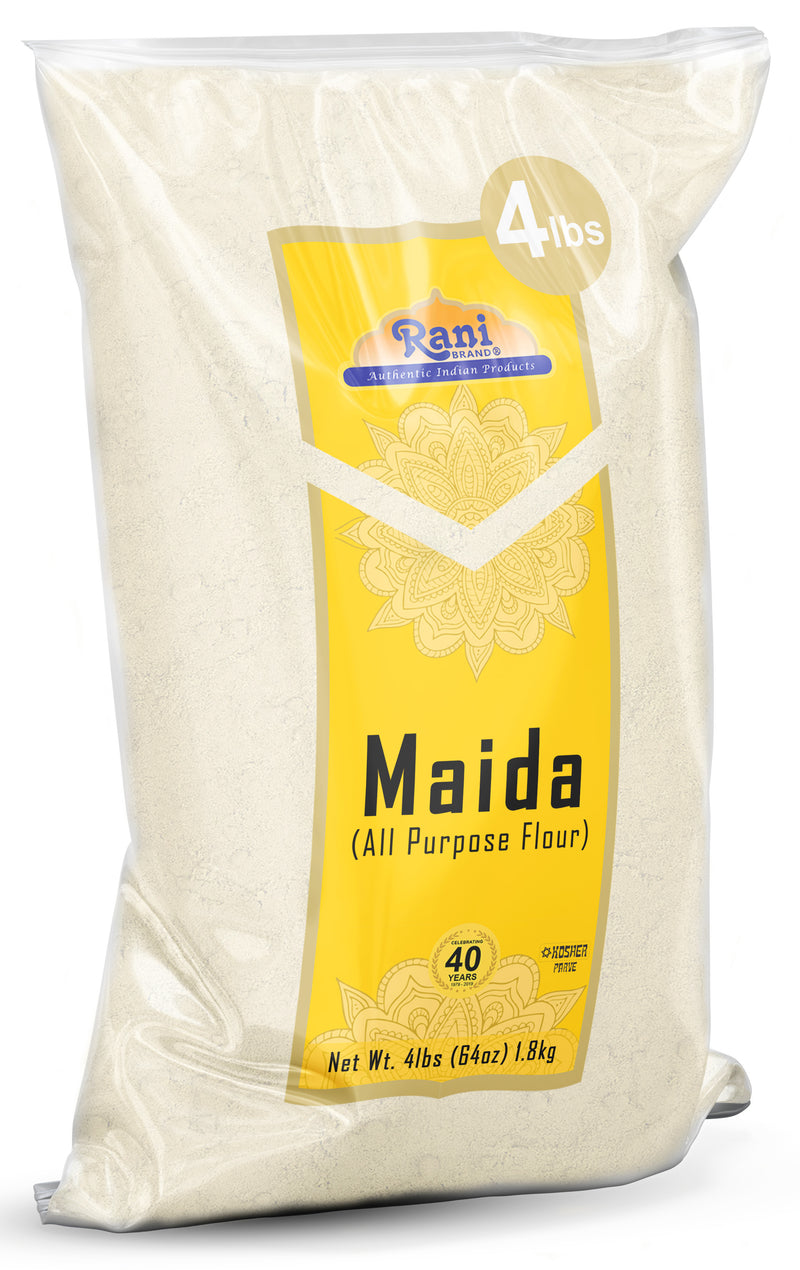 Rani Maida Flour (Indian All Purpose Flour) 64oz (4lbs) 1.81kg, Bulk ~ All Natural | Vegan | Kosher | Indian Origin