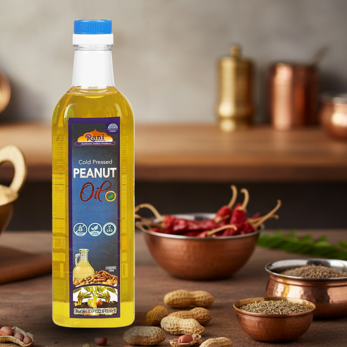Rani Peanut Oil 33.8 Ounce (1 Liter) Cold Pressed | 100% Natural | NON-GMO | Kosher | Vegan | Gluten Free