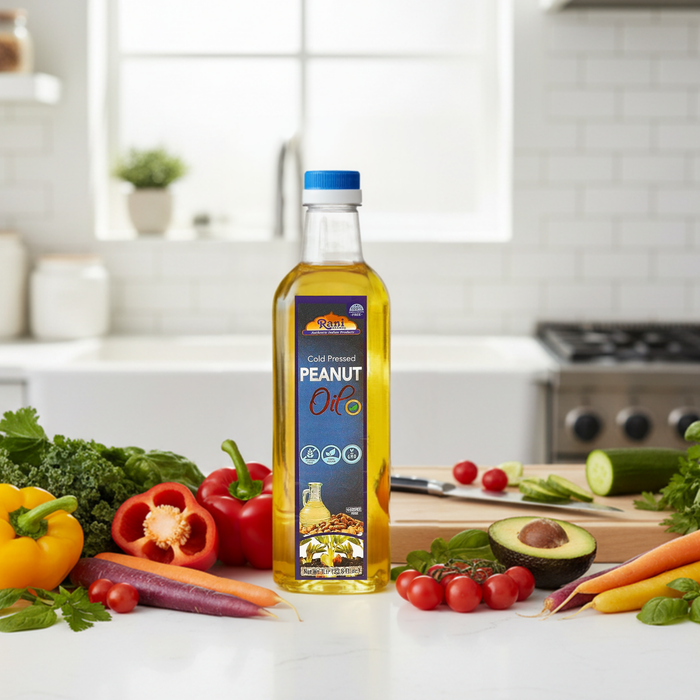 Rani Peanut Oil 33.8 Ounce (1 Liter) Cold Pressed | 100% Natural | NON-GMO | Kosher | Vegan | Gluten Free