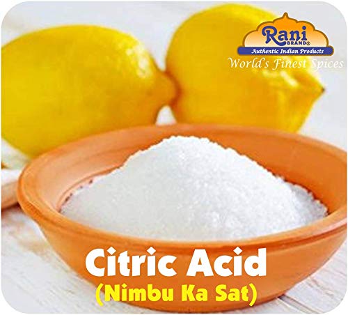 Rani Citric Acid Powder, Food Grade (Limbu Ka Ful) 80oz (5lbs) 2.27kg Bulk ~ Used for Cooking, Bath Bombs, Cleaning | Gluten Friendly | Indian Origin
