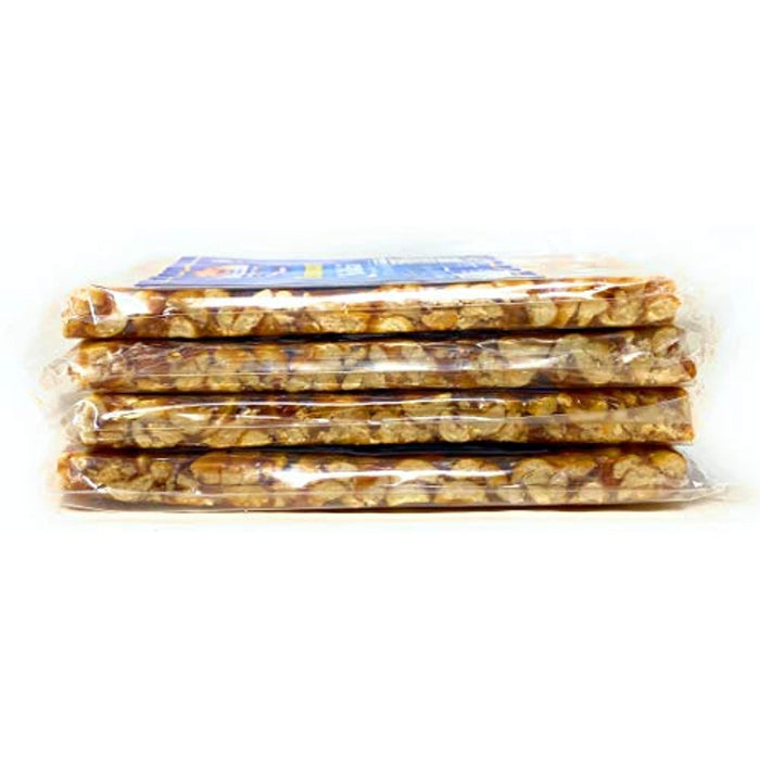 Rani Peanut Chikki (Brittle Candy) 100g (3.5oz) x Pack of 4 ~ All Natural | Vegan | No colors | Gluten Friendly | Indian Origin