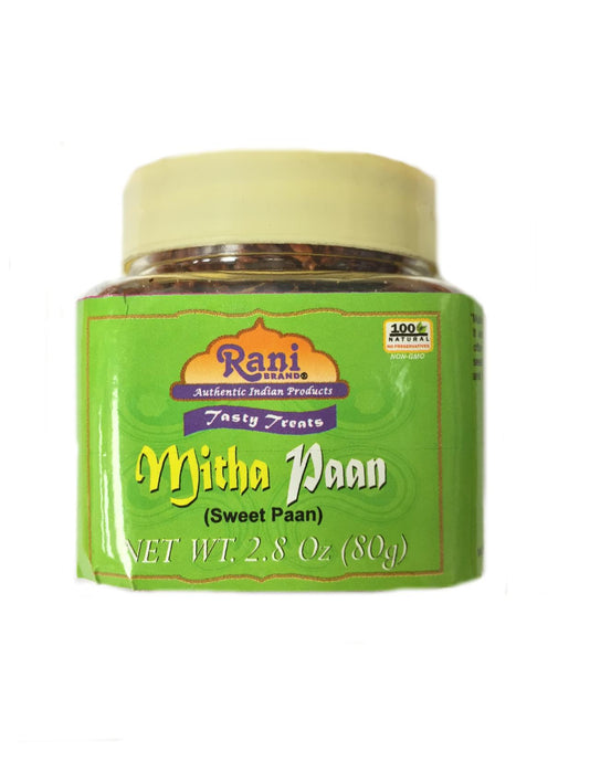 Rani Mitha (Sweet) Pan 2.8oz (80g) PET Jar ~ Vegan | Indian Candy Mouth Freshener…