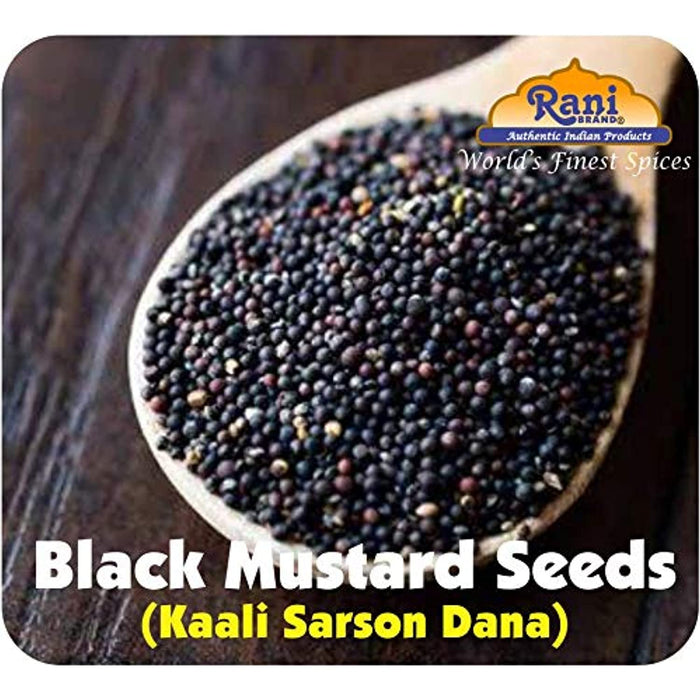 Rani Black Mustard Seeds Whole Spice (Kali Rai) 28oz (800g) ~ All Natural | Gluten Friendly | NON-GMO | Vegan | Indian Origin