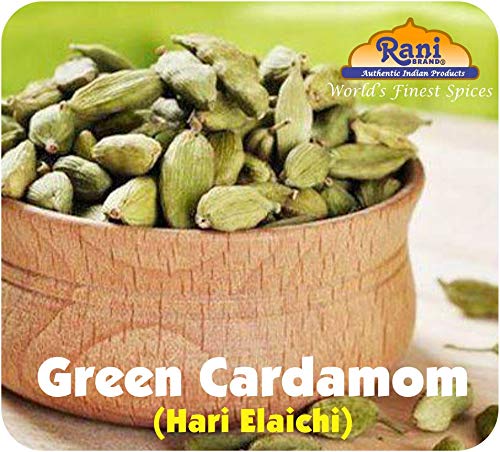 Rani Green Cardamom Pods Spice (Hari Elachi) 1.4oz (40g) ~ All Natural | Vegan | Gluten Friendly | NON-GMO | Kosher | Product of India