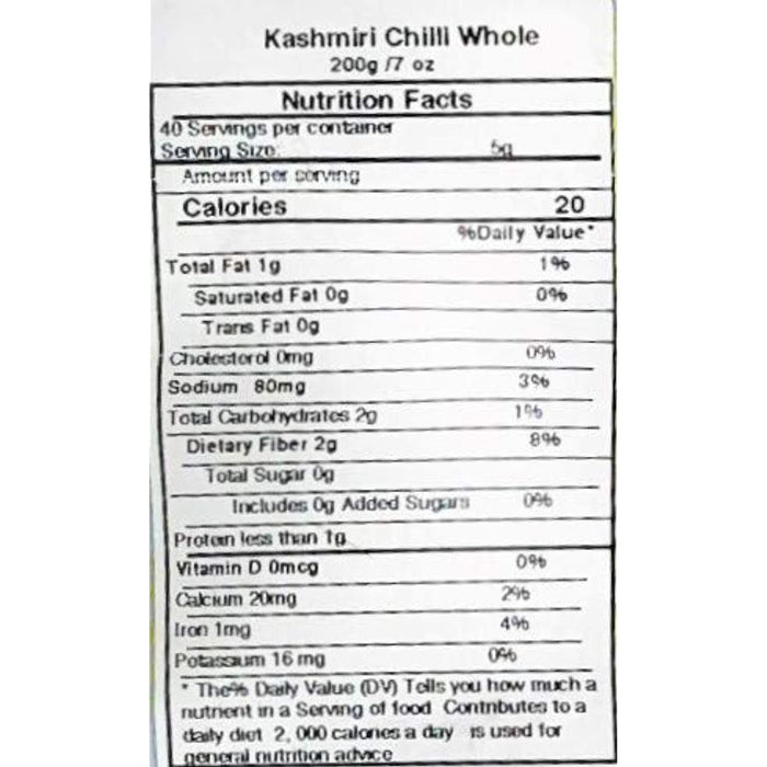 Asian Kitchen Gluten Friendly Kashmiri Low Heat Indian Chilli