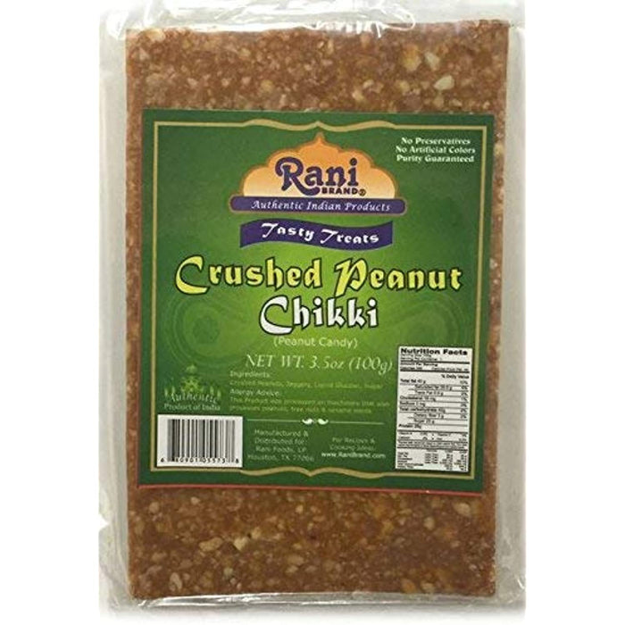 Rani Crushed Peanut Chikki 100g (3.5oz) (10pk)
