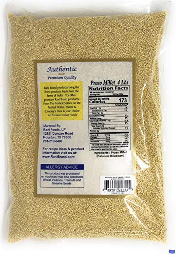 Rani Proso Millet (Panicum Millaceum) Whole Ancient Grain Seeds ~ All Natural | Gluten Friendly | NON-GMO | Vegan | Barri / Chena / Variga / Baragu