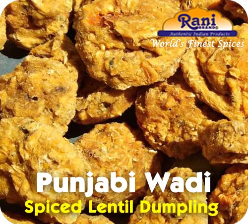 Rani Punjabi Wadi (Vadi) Lentil Spiced Flour Balls 7oz (200g) PET Jar ~ High Protein, All Natural | Vegan | No Colors | Indian Origin
