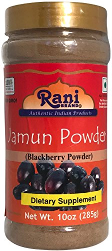 Rani Jamun (Blackberry / Eugenia Jambolana) Powder 10oz (285g) ~ Natural, Salt-Free | Vegan | No Colors | NON-GMO | Indian Origin