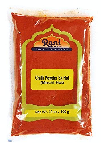 Rani Extra Hot Chilli Powder Indian Spice 14oz (400g) ~ All Natural | Salt-Free | Vegan | No Colors | Gluten Friendly | NON-GMO