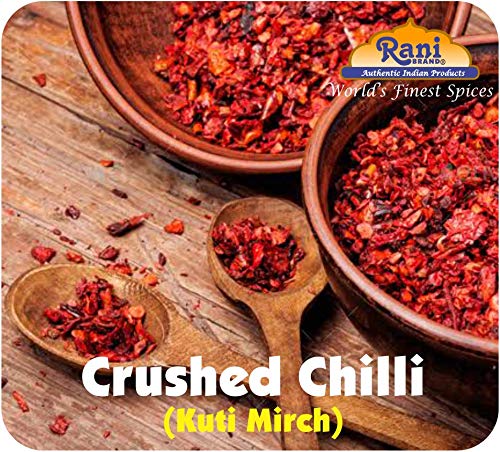 Rani Crushed Chilli (Pizza Type Cut) Indian Spice 14oz (400g) ~ All Natural, No Color added, Gluten Friendly | Vegan | NON-GMO | No Salt or fillers