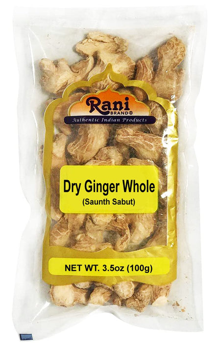 Rani Ginger (Adarak Sabut) Whole, Spice 3.5oz (100g) ~ All Natural | Vegan | Gluten Friendly | NON-GMO | Indian Origin