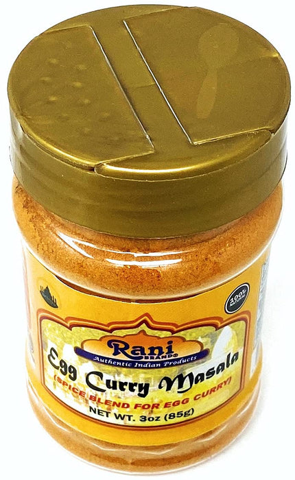 Rani Egg Curry Masala, 21 Spice Blend 3oz (85g) Shaker Top For Your Eggs or Tofu Scramble ~ All Natural | Vegan | Gluten Friendly | NON-GMO