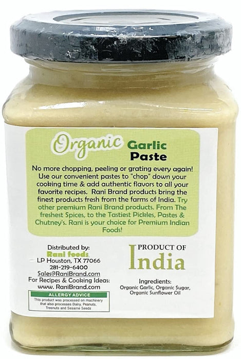 8.80oz Rani Organic Garlic Gluten Free Cooking Paste 