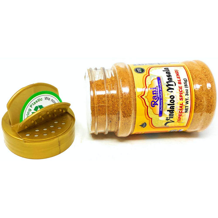 Rani Vindaloo Curry Masala 3oz (85g) PET Jar ~ Salt Free | Vegan | Gluten Friendly| NON-GMO | No colors