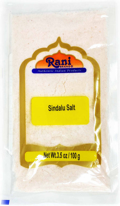 Rani Sindhav Namak (Rock Salt) Powder 3.5oz (100g) ~ Unrefined, Pure and Natural | Vegan | Gluten Friendly | NON-GMO | Indian Origin