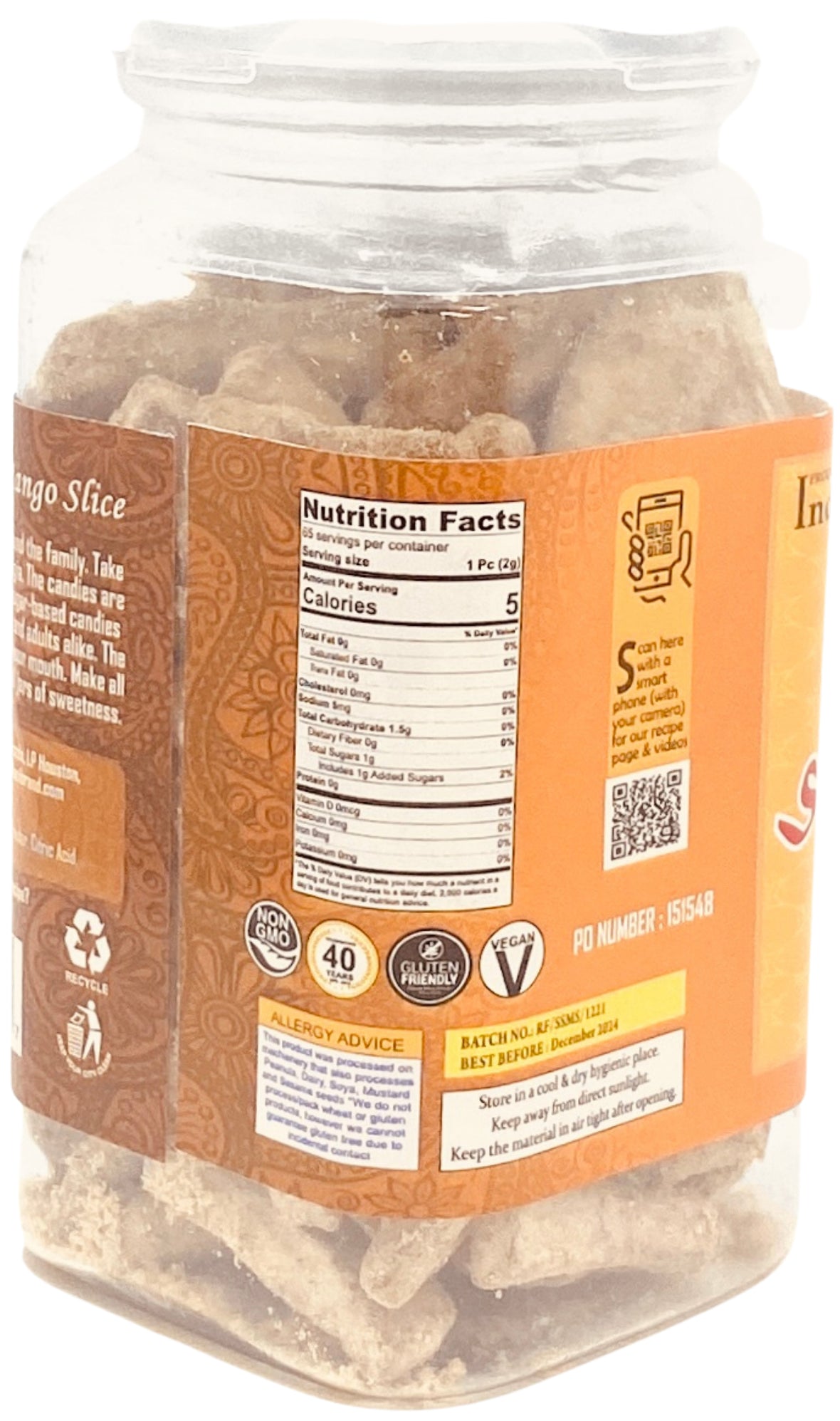 Rani Sweet & Sour Mango Slice Candy 4.55oz (130g) Vacuum Sealed, Easy ...