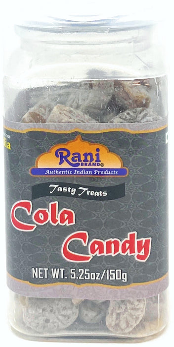 Rani Cola Candy 5.25oz (150g) Vacuum Sealed, Easy Open Top, Resealable Container ~ Indian Tasty Treats | Vegan | Gluten Friendly | NON-GMO