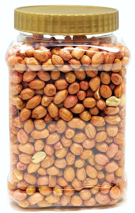 Rani Peanuts, Raw Whole With Skin (uncooked, unsalted) 40oz (2.5lbs) 1.14kg Bulk PET Jar ~ All Natural | Vegan | Gluten Friendly | Fresh Product of USA ~ Spanish Grade Groundnut / Red-skin