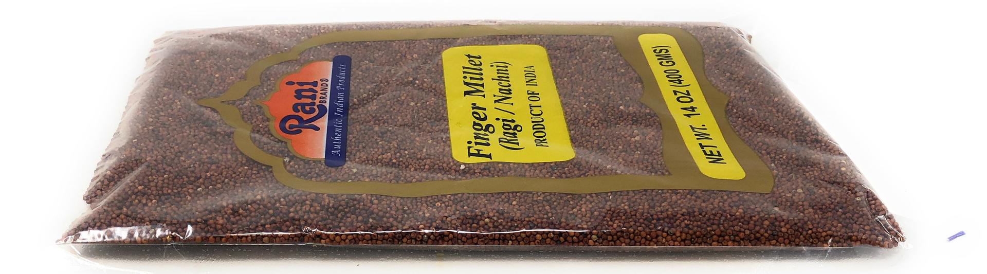 Rani Ragi Finger Millet (Eleusine Coracana) Whole Ancient Grain Seeds 400g (14oz) ~ All Natural | Gluten Friendly | NON-GMO | Vegan | Indian Origin