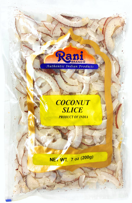 Rani Coconut (Copra) Sliced 7oz (200g) (uncooked, unsweetened) ~ All Natural | Vegan | Gluten Friendly
