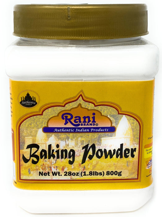Rani Baking Powder 28oz (1.75lbs) 800g PET Jar ~ Used for cooking, NON-GMO | Indian Origin | Gluten Friendly