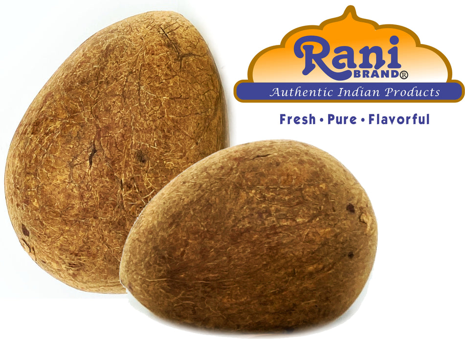 Rani Coconut (Copra) Dry Whole 2pc, 7oz (200g) ~Raw (uncooked, unsweetened) ~ All Natural | Vegan | Gluten Friendly