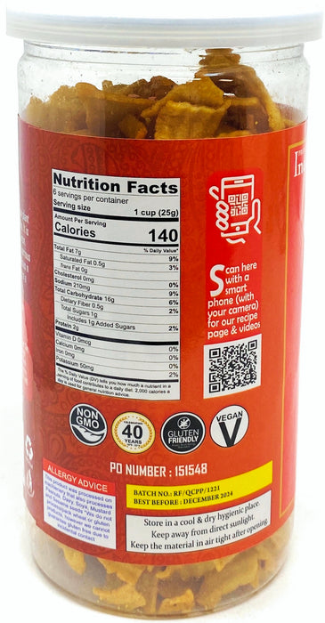 Rani Quinoa Chips Peri-Peri 5.25oz (150g) Vacuum Sealed, Easy Open Top, Resealable Container ~ Indian Tasty Treats | Vegan | NON-GMO | Indian Origin & Taste