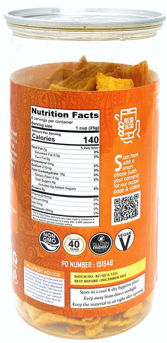 Rani Quinoa Chips Achari 5.25oz (150g) Vacuum Sealed, Easy Open Top, Resealable Container ~ Indian Tasty Treats | Vegan | NON-GMO | Indian Origin & Taste