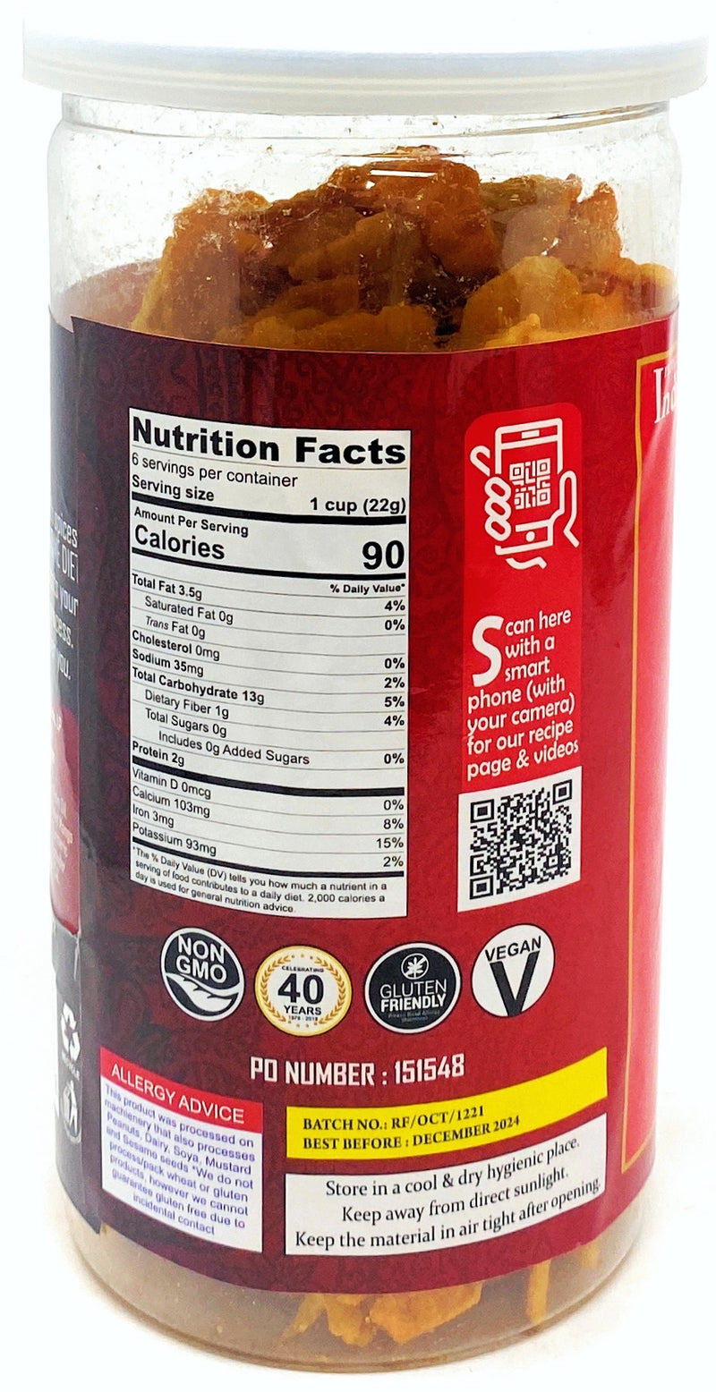 Rani Oat Chips Tomato 5.25oz (150g) Vacuum Sealed, Easy Open Top, Resealable Container ~ Indian Tasty Treats | Vegan | NON-GMO | Indian Origin