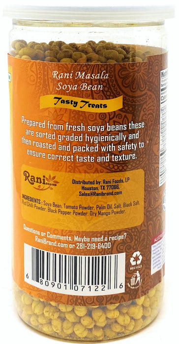 Rani Masala Soya Beans 14oz (400g) Vacuum Sealed, Easy Open Top, Resealable Container ~ Indian Tasty Treats | All Natural | Vegan | NON-GMO | Indian Origin