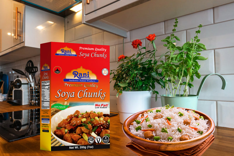 Rani Soya Chunks Nuggets (High Protien) 7oz (200g) ~ All Natural, Salt-Free | Vegan | No Colors | Gluten Friendly | NON-GMO | Indian Origin | Meat Alternate Substitute