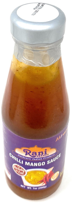 Rani Chilli Mango Sauce (Sweet & Spicy Dipping Sauce) 7oz (200g) Glass Jar, Ready to eat, Vegan ~ Gluten Free | NON-GMO | Indian Origin
