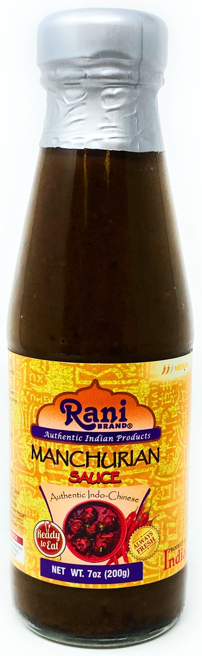 Rani Manchurian Sauce 7oz (200g) Glass Jar ~ No Colors | NON-GMO | Vegan | Gluten Free | Indian Origin