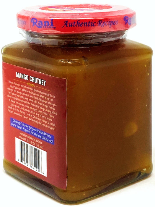 Raja Rani Swet Rani Sweet Mango Chutney (Indian Preserve) 12.3oz (350g) Glass Jar, Re ...