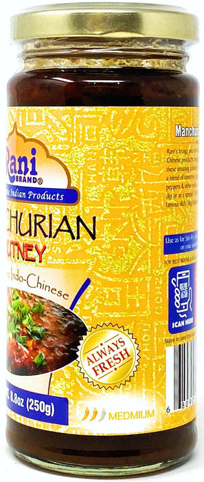 Rani Manchurian Chutney 8.8oz (250g) Glass Jar ~ No Colors | NON-GMO | Vegan | Gluten Free | Indian Origin