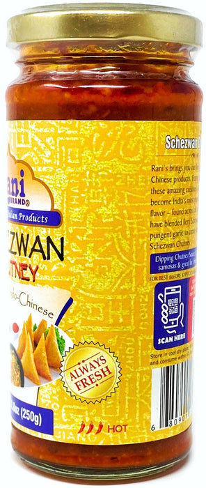 Rani Schezwan Chutney 8.8oz (250g) Glass Jar ~ No Colors | NON-GMO | Vegan | Gluten Free | Indian Origin (Indo-Chinese)