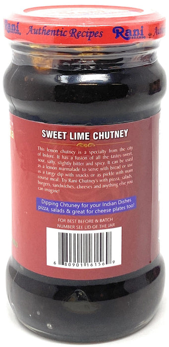 Rani Lime Sweet Mango Chutney (Indian Preserve) 12.5oz (350g) Glass Jar, Ready to eat, Vegan, Pack of 5+1 FREE ~ Gluten Free, All Natural, NON-GMO