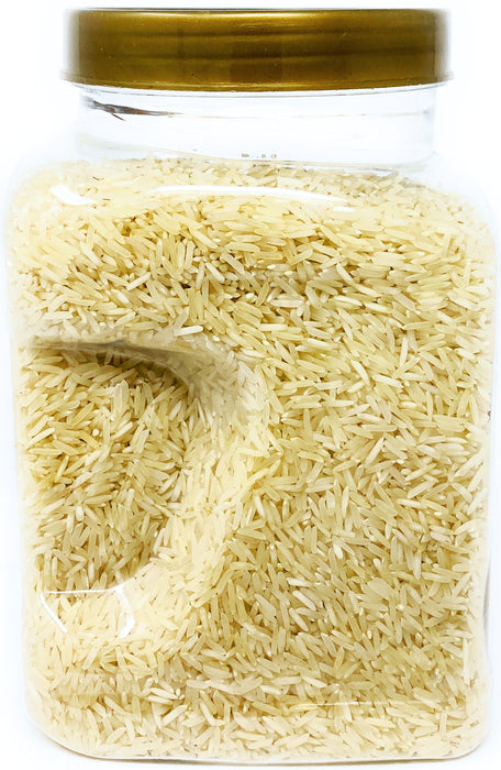 Rani Platinum White Basmati Rice Extra Long Aged, 48oz (3lbs) 1.36kg PET Jar ~ All Natural | Vegan | Gluten Friendly | Indian Origin