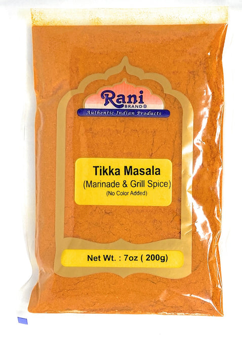 Rani Tikka Masala Indian 7-Spice Blend 7oz (200g) ~ All Natural | Salt-Free | Vegan | No Colors | Gluten Friendly | NON-GMO | Indian Origin