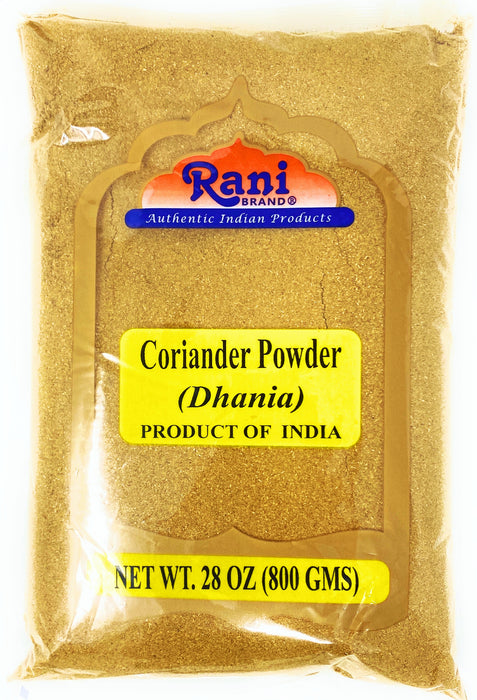 Rani Coriander Ground Powder (Indian Dhania) 28oz (1.75lbs) 800g ~ All Natural, Salt-Free | Vegan | Gluten Friendly | NON-GMO