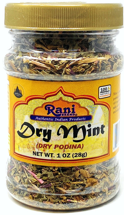 Rani Dry Mint Leaves (Podina Leaf) Spice, Dried Herb 1oz (28g) All Natural ~ Gluten Free Ingredients | NON-GMO | Vegan | Indian Origin