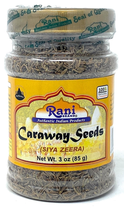 Rani Caraway Seeds (Siya Zeera) Spice 3oz (85g) Natural ~ Gluten Friendly | NON-GMO | Vegan | Indian Origin