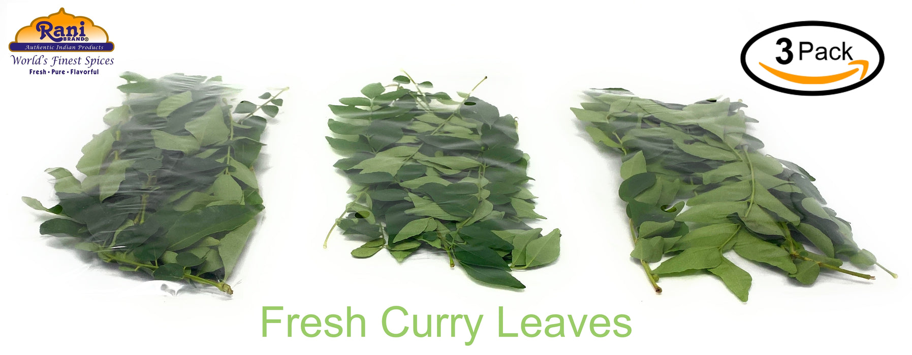 Rani Fresh Curry Leaves 1 Ounce (Pack of 3)