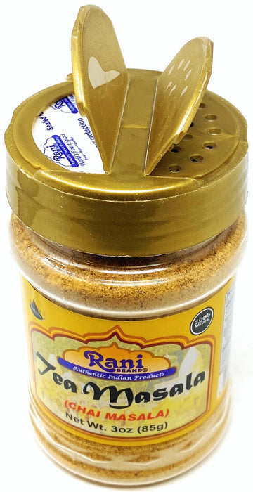 Rani Tea (Chai) Masala Indian Spice Blend 3oz (85g) PET Jar ~ All Natural | Vegan | Gluten Friendly | Salt & Sugar Free | NON-GMO | No Colors