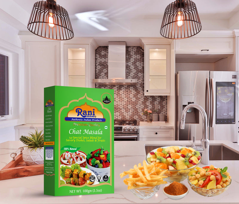 Rani Chat Masala (14 Spice Seasoning Salt) Tangy Indian Seasoning 3.5oz (100g) ~ All Natural | No MSG | Vegan | No Colors | Gluten Friendly | NON-GMO